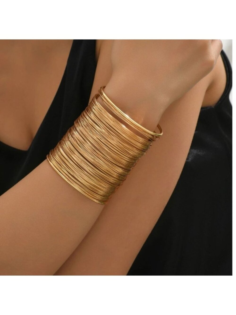 Gold Minimalist Cuff Bangle